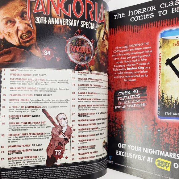 Fangoria Magazine #284 Clive Barker June 2009 30th Anniversary Old Stock Unread - Picture 6 of 11